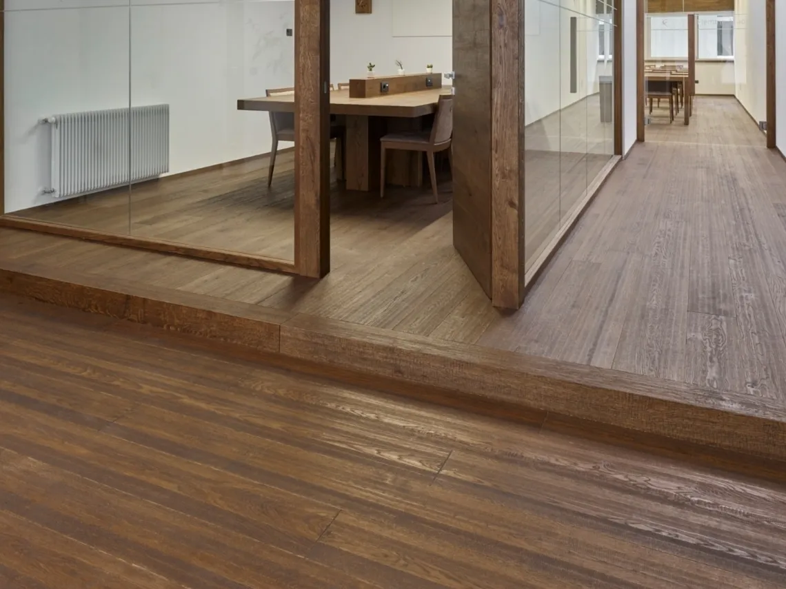 Parquet Rame in Rovere variegato piano sega di Fiemme Tremila